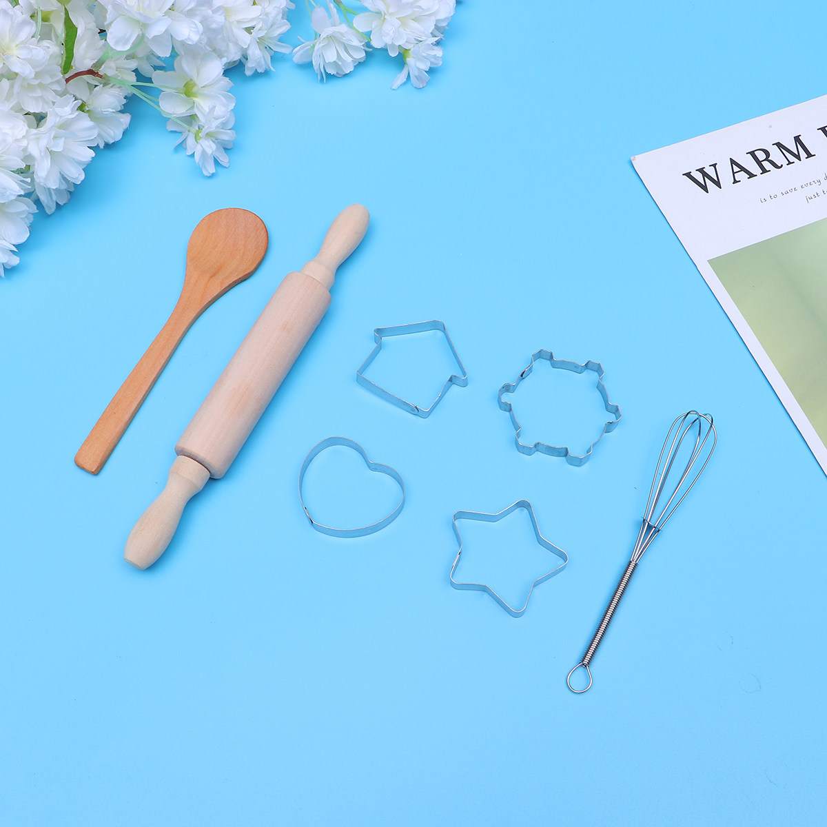 Kitchen Kids Baking Set - ชุดผ้ากันเปื้อนสำหรับเด็ก 11 ชิ้น สำหรับทำอาหารและอบขนม ปลอดภัย สวมใส่สบาย