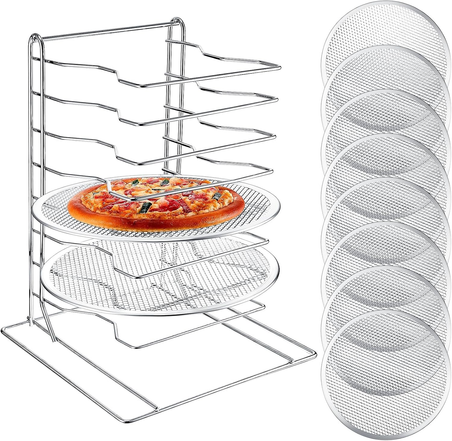 ชั้นวางพิซซ่า 8 ชั้น พร้อมถาดอ - Baking Kitchen Set บทวิจารณ์และราคา