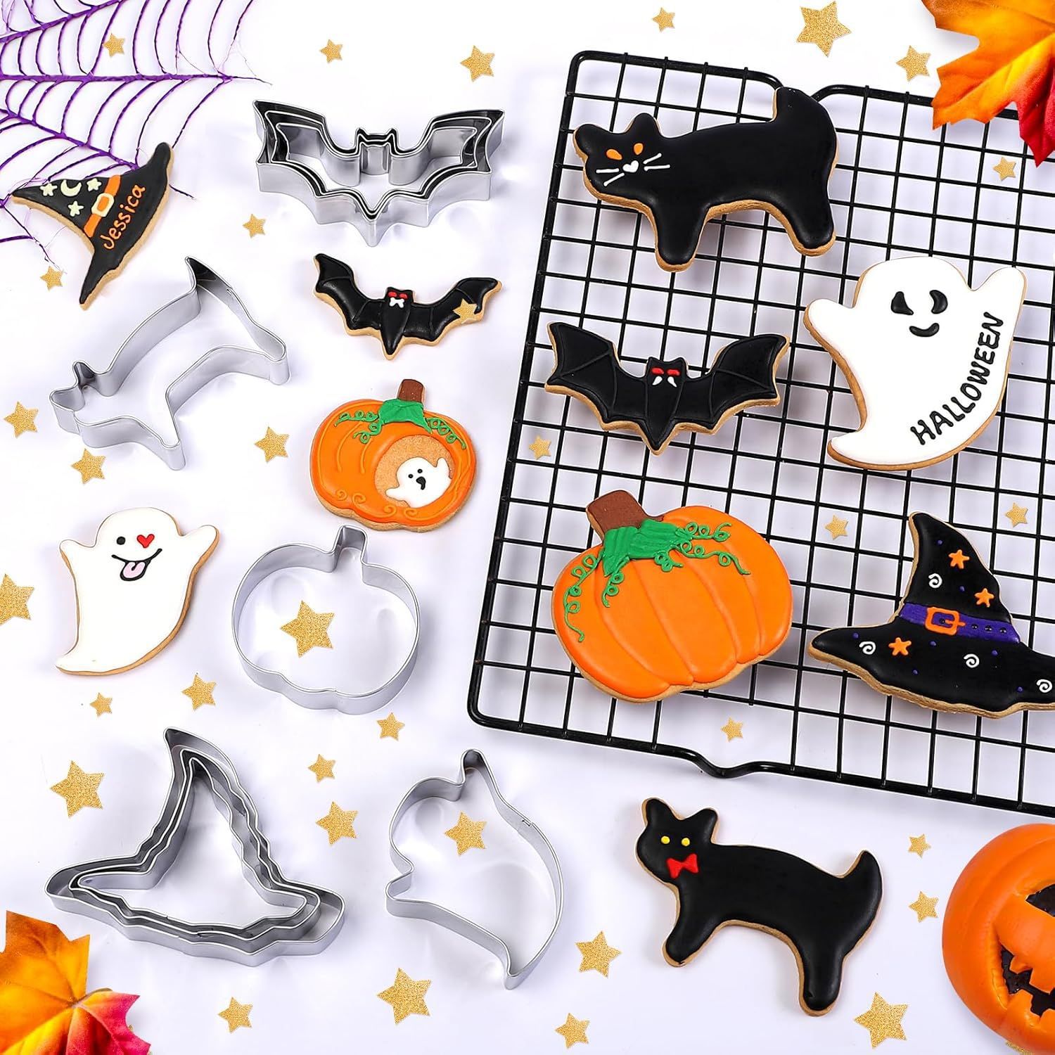 แม่พิมพ์คุกกี้ฮาโลวีน 3 ชิ้น ร - Kitchen Witch Baking บทวิจารณ์และราคา